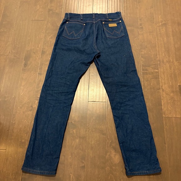 Wrangler Cowboy Cut 13MWZ Jeans Men's 36x34 Dark Wash Blue - Picture 4 of 12
